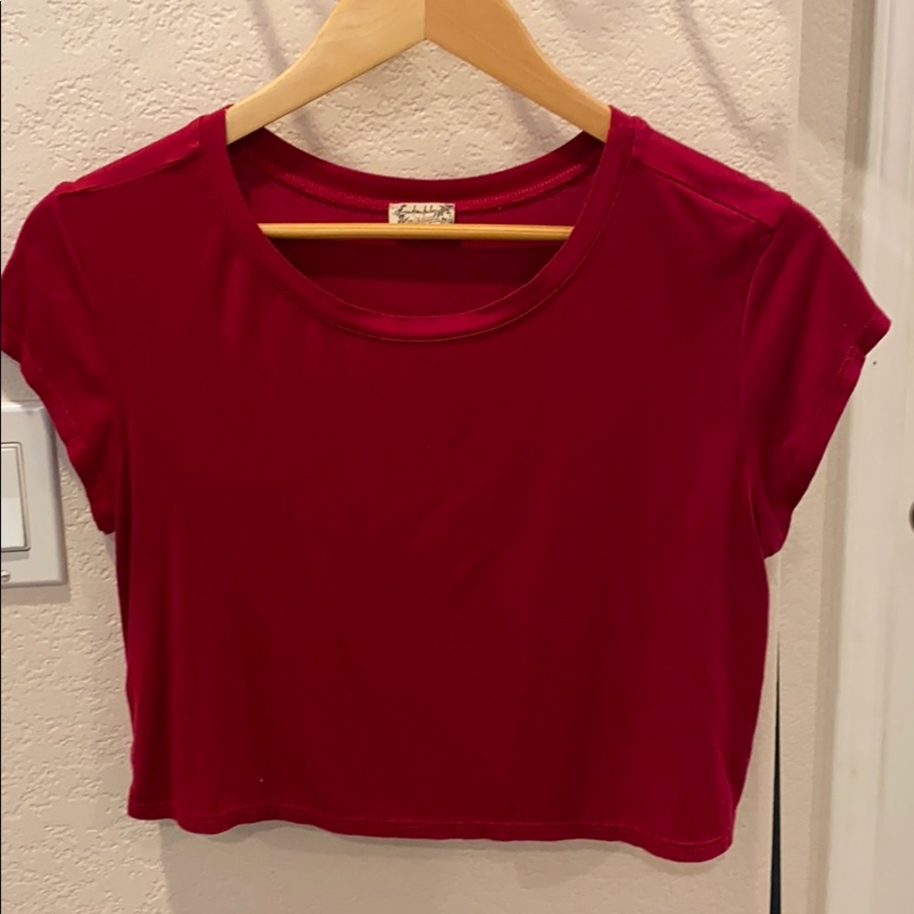 Free People cropped shirt size S
